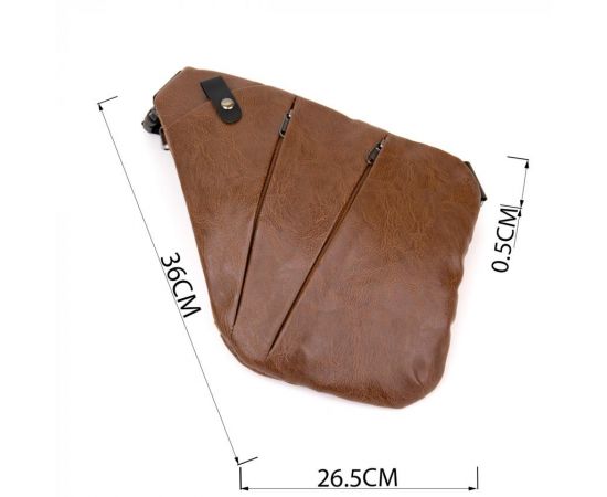 Купить Сумка слинг кожзам Vintage 20567 Светло-коричневая, фото , изображение 3, характеристики, отзывы