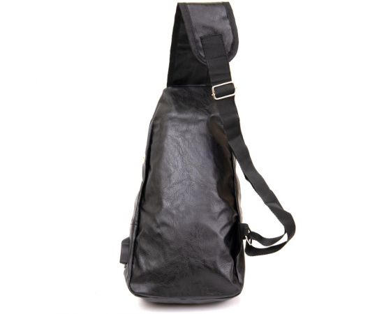 Купить Сумка кросс боди с эмблемой из кожзама Vintage 20568 Черная, фото , изображение 2, характеристики, отзывы