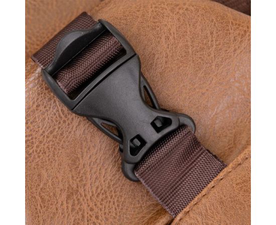 Купить Сумка кросс боди с эмблемой из кожзама Vintage 20570 Рыжая, фото , изображение 4, характеристики, отзывы