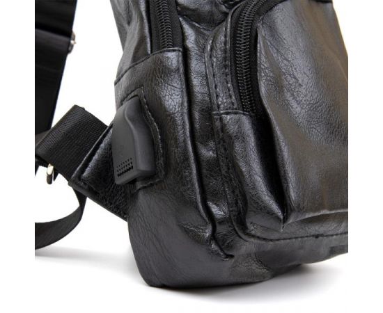 Купить Сумка кросс боди смарт из кожзама Vintage 20571 Черная, фото , изображение 4, характеристики, отзывы