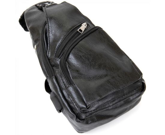 Купить Сумка кросс боди смарт из кожзама Vintage 20571 Черная, фото , изображение 6, характеристики, отзывы