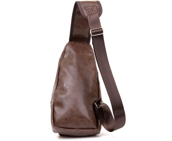 Купить Сумка кросс боди смарт из кожзама Vintage 20572 Коричневая, фото , изображение 2, характеристики, отзывы