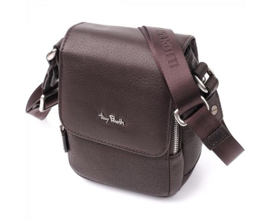 Придбати Компактная мужская сумка из мягкой натуральной кожи Tony Perotti 20844_1 (9027-12.5 moro) Коричневый, image , характеристики, відгуки