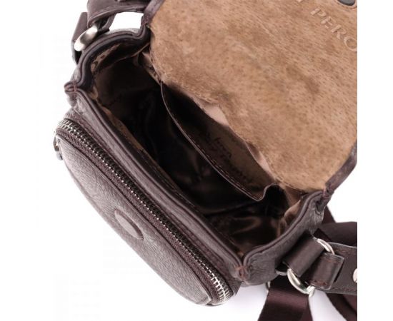 Придбати Компактная мужская сумка из мягкой натуральной кожи Tony Perotti 20844_1 (9027-12.5 moro) Коричневый, image , зображення 6, характеристики, відгуки