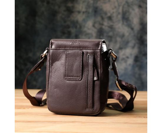 Придбати Компактная мужская сумка из мягкой натуральной кожи Tony Perotti 20844_1 (9027-12.5 moro) Коричневый, image , зображення 10, характеристики, відгуки