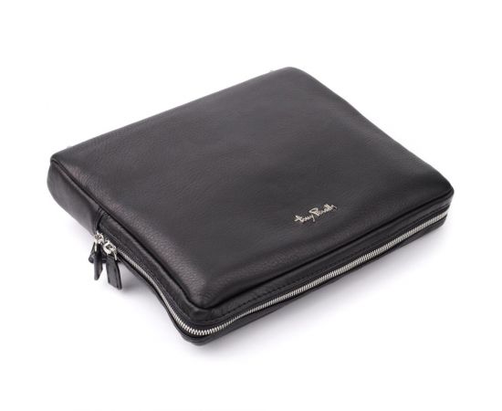 Купить Мужская сумка для планшета из мягкой натуральной кожи Tony Perotti 20846_1 (9594-28) nero Черный, фото , изображение 5, характеристики, отзывы