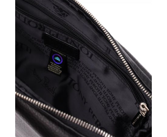 Купить Мужская сумка для планшета из мягкой натуральной кожи Tony Perotti 20846_1 (9594-28) nero Черный, фото , изображение 7, характеристики, отзывы