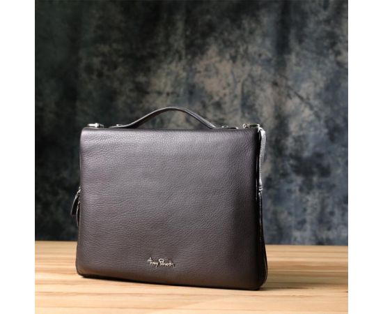 Купить Мужская сумка для планшета из мягкой натуральной кожи Tony Perotti 20846_1 (9594-28) nero Черный, фото , изображение 9, характеристики, отзывы