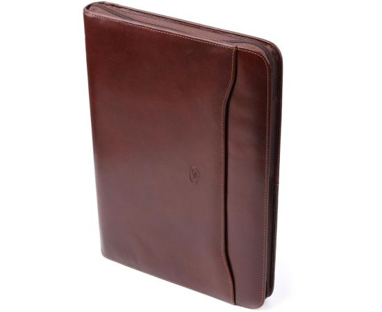 Купить Папка с блокнотом из гладкой натуральной кожи Tony Perotti 20849_1 (1278L moro) Коричневая, фото , характеристики, отзывы