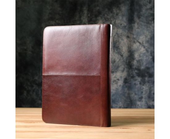 Купить Папка с блокнотом из гладкой натуральной кожи Tony Perotti 20849_1 (1278L moro) Коричневая, фото , изображение 11, характеристики, отзывы