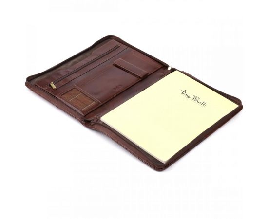 Купить Папка с блокнотом из гладкой натуральной кожи Tony Perotti 20849_1 (1278L moro) Коричневая, фото , изображение 7, характеристики, отзывы