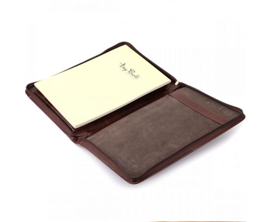 Купить Папка с блокнотом из гладкой натуральной кожи Tony Perotti 20849_1 (1278L moro) Коричневая, фото , изображение 8, характеристики, отзывы