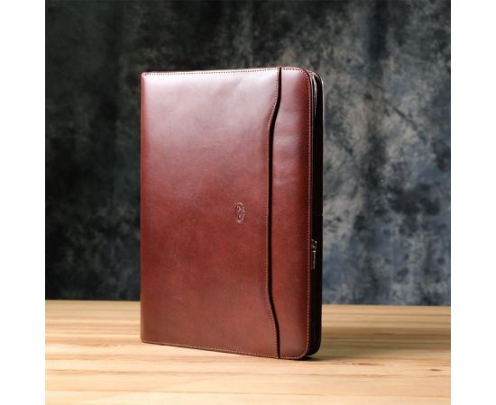 Купить Папка с блокнотом из гладкой натуральной кожи Tony Perotti 20849_1 (1278L moro) Коричневая, фото , изображение 10, характеристики, отзывы