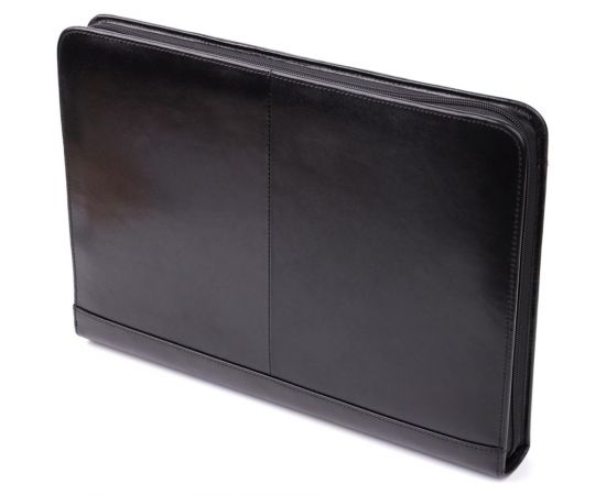 Купить Оригинальная папка с блокнотом из гладкой натуральной кожи Tony Perotti 20850_1 (1278L nero) Черный, фото , изображение 2, характеристики, отзывы