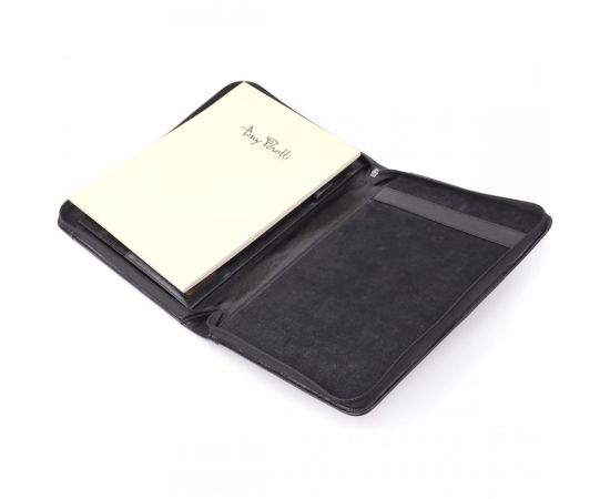 Купить Оригинальная папка с блокнотом из гладкой натуральной кожи Tony Perotti 20850_1 (1278L nero) Черный, фото , изображение 8, характеристики, отзывы