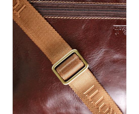 Купить Мужская сумка с карманами из гладкой натуральной кожи Tony Perotti 20856_1 (9148-17 moro) Коричневый, фото , изображение 12, характеристики, отзывы