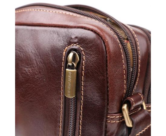 Купить Мужская сумка с карманами из гладкой натуральной кожи Tony Perotti 20856_1 (9148-17 moro) Коричневый, фото , изображение 8, характеристики, отзывы