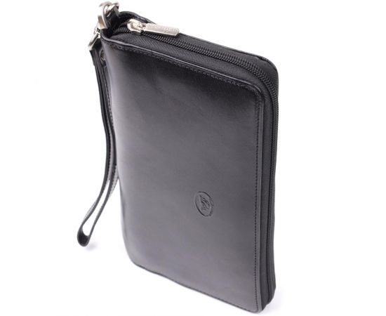 Купить Мужской клатч на одно отделение из гладкой натуральной кожи Tony Perotti 20860_1 (9770 nero) Черный, фото , характеристики, отзывы