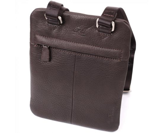 Придбати Стильная небольшая сумка из матовой зернистой натуральной кожи Tony Perotti 20876_1 (9019 moro) Коричневый, image , зображення 2, характеристики, відгуки