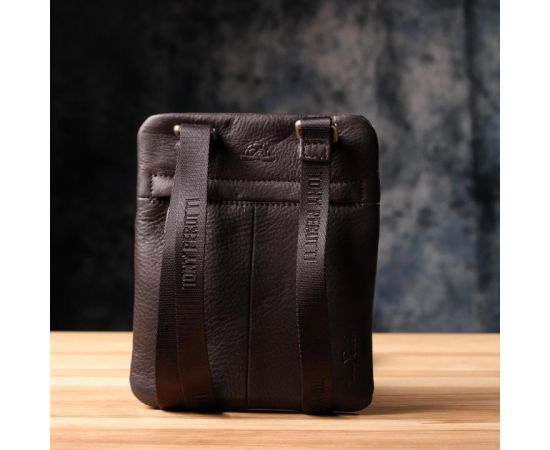 Придбати Стильная небольшая сумка из матовой зернистой натуральной кожи Tony Perotti 20876_1 (9019 moro) Коричневый, image , зображення 9, характеристики, відгуки