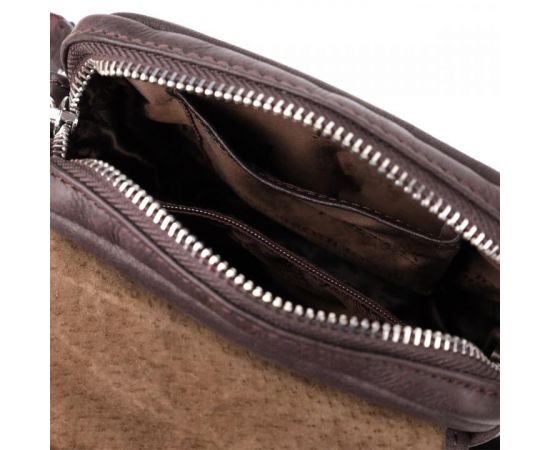 Придбати Небольшая сумка из матовой зернистой натуральной кожи Tony Perotti 20877_1 (9150-14 moro), image , зображення 7, характеристики, відгуки