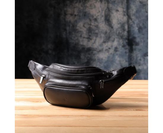 Придбати Интересная мужская сумка на пояс из гладкой натуральной кожи Tony Perotti 20880_1 (6000 nero) Черный, image , зображення 9, характеристики, відгуки