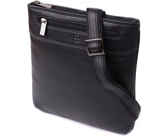 Придбати Мужская сумка через плечо из натуральной кожи Tony Perotti 20881_1 (6045 nero) Черный, image , характеристики, відгуки