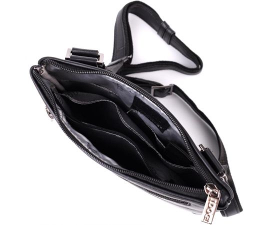 Придбати Мужская сумка через плечо из натуральной кожи Tony Perotti 20881_1 (6045 nero) Черный, image , зображення 7, характеристики, відгуки