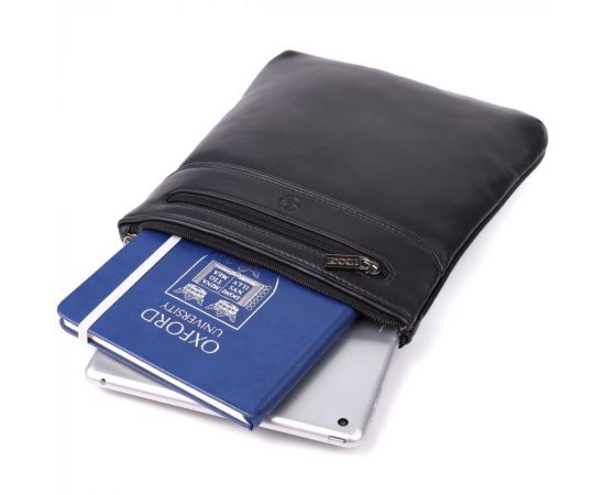 Придбати Мужская сумка через плечо из натуральной кожи Tony Perotti 20881_1 (6045 nero) Черный, image , зображення 8, характеристики, відгуки