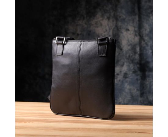 Придбати Мужская сумка через плечо из натуральной кожи Tony Perotti 20881_1 (6045 nero) Черный, image , зображення 10, характеристики, відгуки