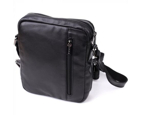 Придбати Стильная мужская сумка через плечо из натуральной кожи Tony Perotti 20882_1 (6047 nero) Черный, image , зображення 2, характеристики, відгуки