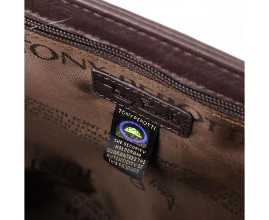 Купить Стильная мужская сумка для ноутбука из натуральной кожи Tony Perotti 20903_1 (9514 moro) Коричневый, фото , изображение 7, характеристики, отзывы