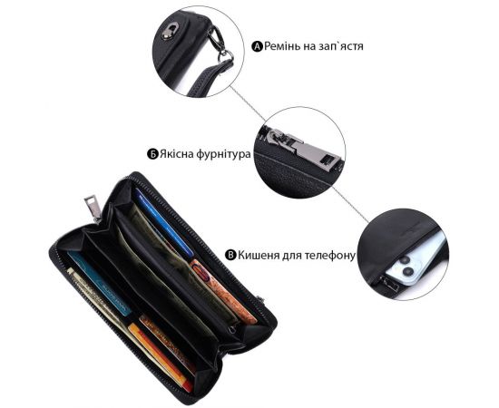 Купить Удобный клатч для мужчин из натуральной кожи ST Leather 22681 Черный, фото , изображение 4, характеристики, отзывы