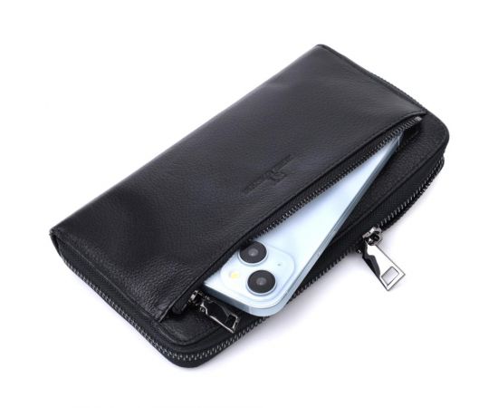 Купить Удобный клатч для мужчин из натуральной кожи ST Leather 22681 Черный, фото , изображение 6, характеристики, отзывы