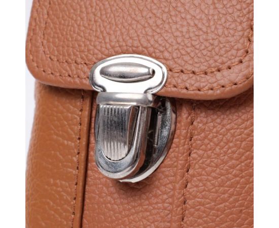 Купить Мужская сумка на пояс на два отделения из натуральной кожи Vintage 22737 Рыжий, фото , изображение 5, характеристики, отзывы