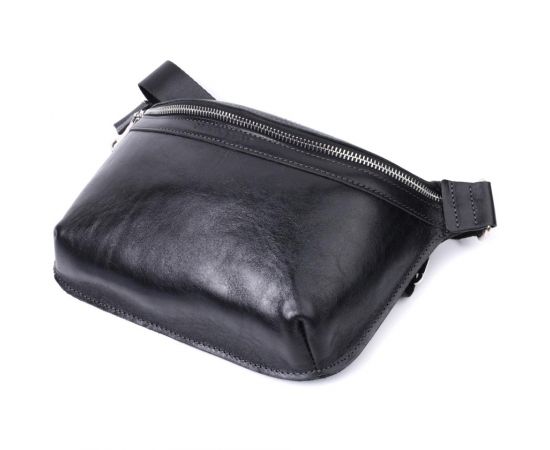 Купить Кожаная бананка унисекс GRANDE PELLE 22813 Черный, фото , изображение 5, характеристики, отзывы