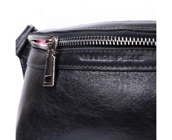 Купить Кожаная бананка унисекс GRANDE PELLE 22813 Черный, фото , изображение 6, характеристики, отзывы