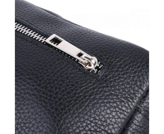 Купить Мужская сумка-бананка из натуральной кожи флотар Shvigel 22826 Черная, фото , изображение 5, характеристики, отзывы