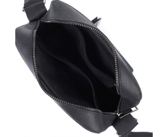 Купить Мужская сумка через плечо из матовой натуральной кожи Shvigel 22848 Черная, фото , изображение 7, характеристики, отзывы