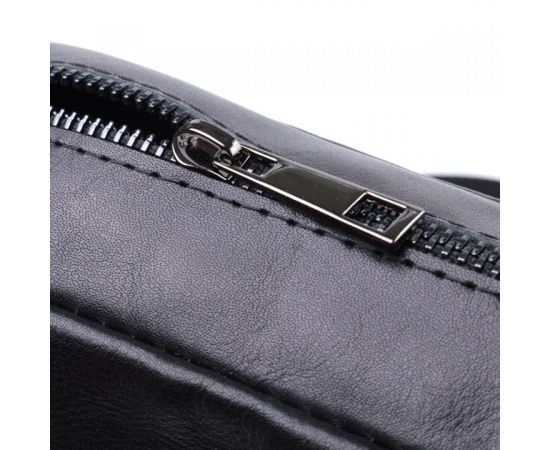 Купить Сумка для мужчин через плечо из глянцевой натуральной кожи Shvigel 22849 Черная, фото , изображение 6, характеристики, отзывы