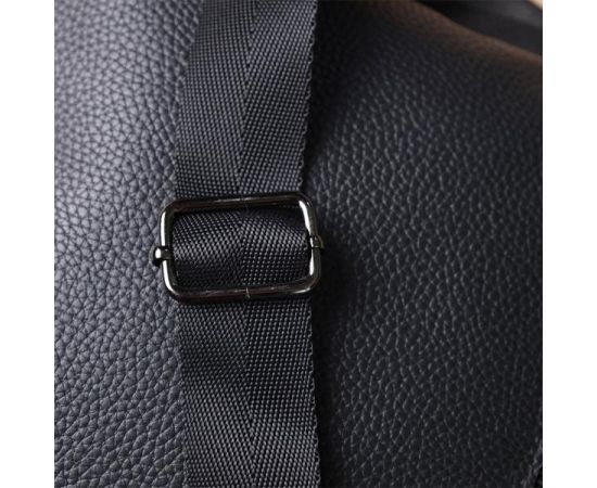 Купить Тонкая сумка для мужчин через плечо из натуральной кожи Shvigel 22850 Черная, фото , изображение 11, характеристики, отзывы