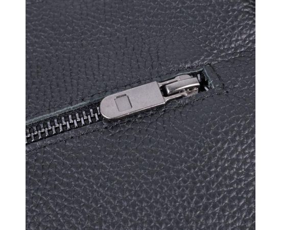 Купить Тонкая сумка для мужчин через плечо из натуральной кожи Shvigel 22850 Черная, фото , изображение 5, характеристики, отзывы