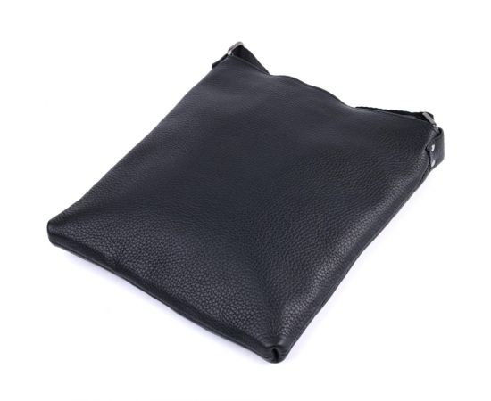 Купить Тонкая сумка для мужчин через плечо из натуральной кожи Shvigel 22850 Черная, фото , изображение 6, характеристики, отзывы