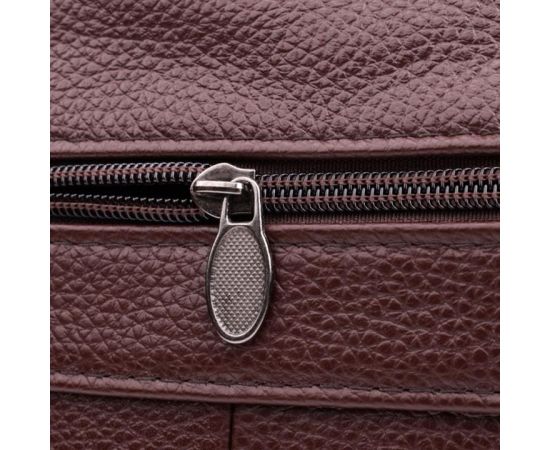 Купить Удобная мужская сумка из натуральной кожи 22858 Vintage Коричневый, фото , изображение 5, характеристики, отзывы
