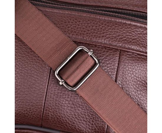 Купить Удобная мужская сумка из натуральной кожи 22858 Vintage Коричневый, фото , изображение 8, характеристики, отзывы