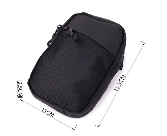 Купить Слинг сумка для путешествий из качественного текстиля Vintage 22866 Черный, фото , изображение 3, характеристики, отзывы