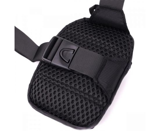 Купить Слинг сумка для путешествий из качественного текстиля Vintage 22866 Черный, фото , изображение 6, характеристики, отзывы