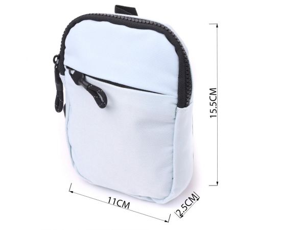 Купить Практичная слинг сумка для путешествий из качественного текстиля Vintage 22868 Голубой, фото , изображение 3, характеристики, отзывы