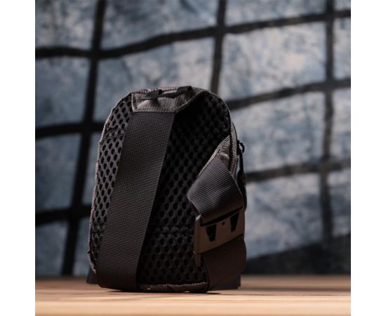 Купить Удобная слинг сумка для путешествий из качественного текстиля Vintage 22869 Серый, фото , изображение 9, характеристики, отзывы