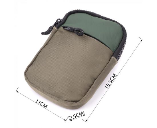 Купить Небольшая слинг сумка для путешествий из качественного текстиля Vintage 22871 Зеленый, фото , изображение 3, характеристики, отзывы